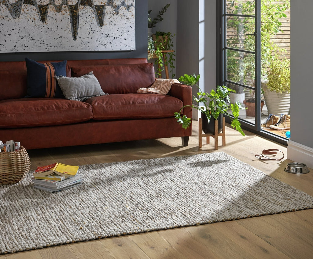 Habitat Gibbins Natural Flatweave Rug - 230x160cm