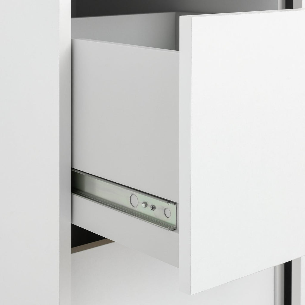 Home Malibu 1 Door Sliding Wardrobe - White | small space wardrobe