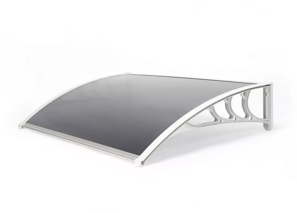 Greenhurst 1.2m Tinted Door Canopy - White