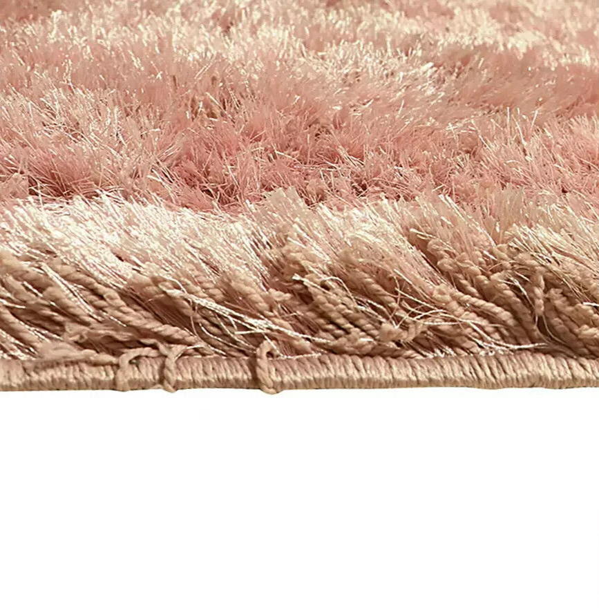 Habitat Luxury Plain Shaggy Rug - 160x230cm - Blush Pink