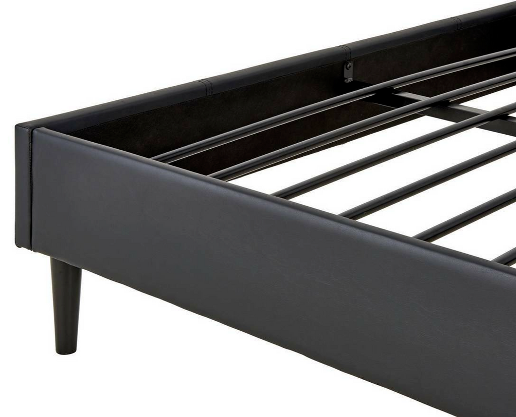 Home Skylar Double Bed Frame - Black | Metal Bed Frame for Bedroom or Guest Room