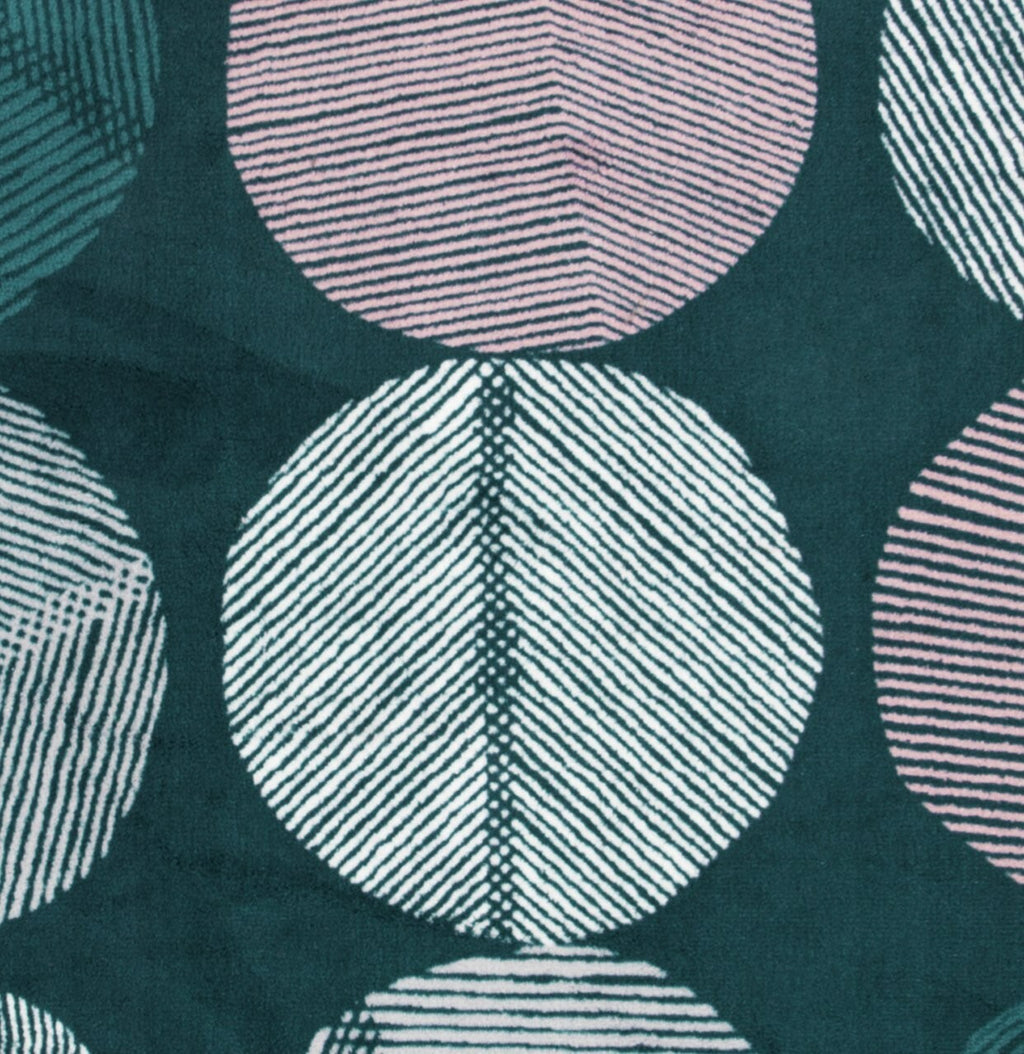 Home Skandi Leaf Teal Cut Pile Rug - 230x160cm