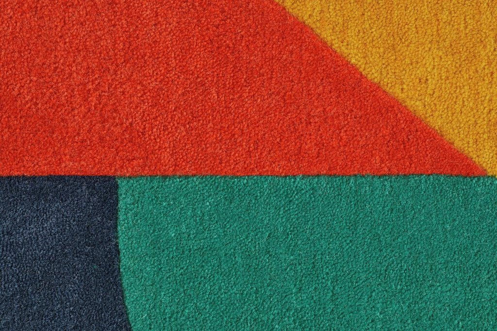 Studio Geometric Flatweave Wool Rug - 120x170cm