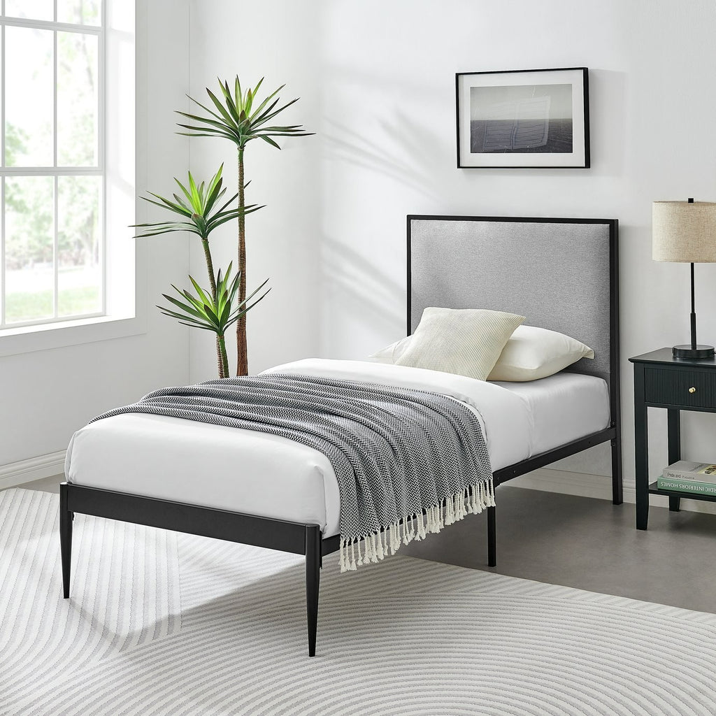 Home Sadie Single Metal Bed Frame - Black | Single black bed frame