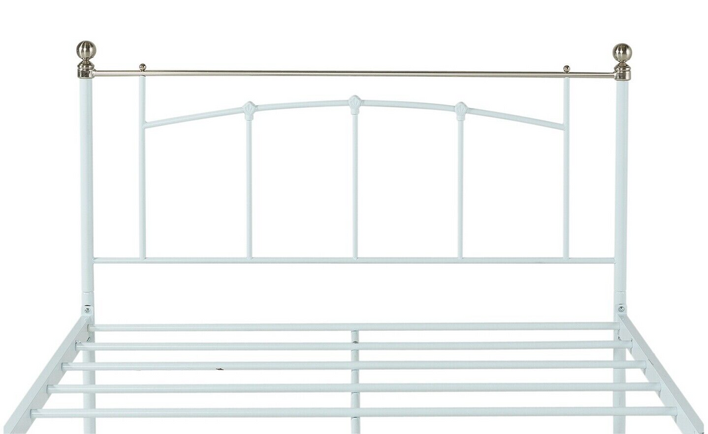 Yani Kingsize Metal Bed Frame - White