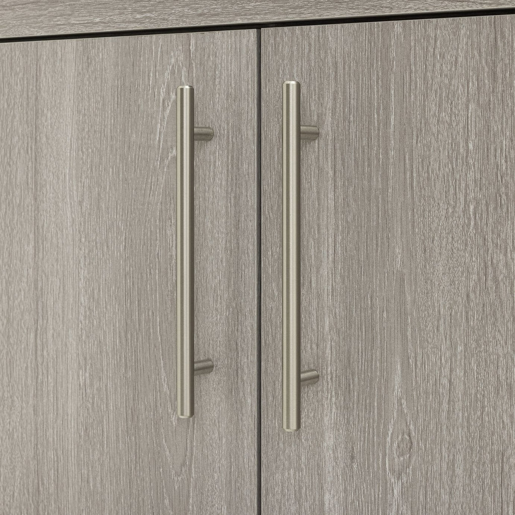 Brisbane 2 Door Shoe Storage Cabinet - Grey & Oak