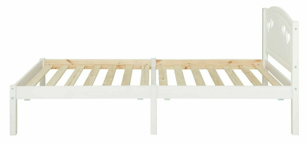 Mia Single Bed Frame - White | Bedroom Furniture for Kids or Guest Room Sleep