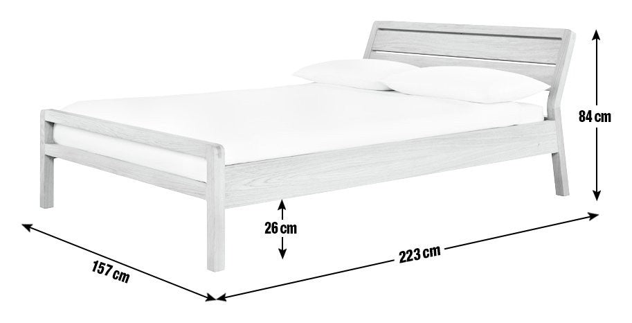 Radius Kingsize Wooden Bed Frame - Oak ( B Grade )