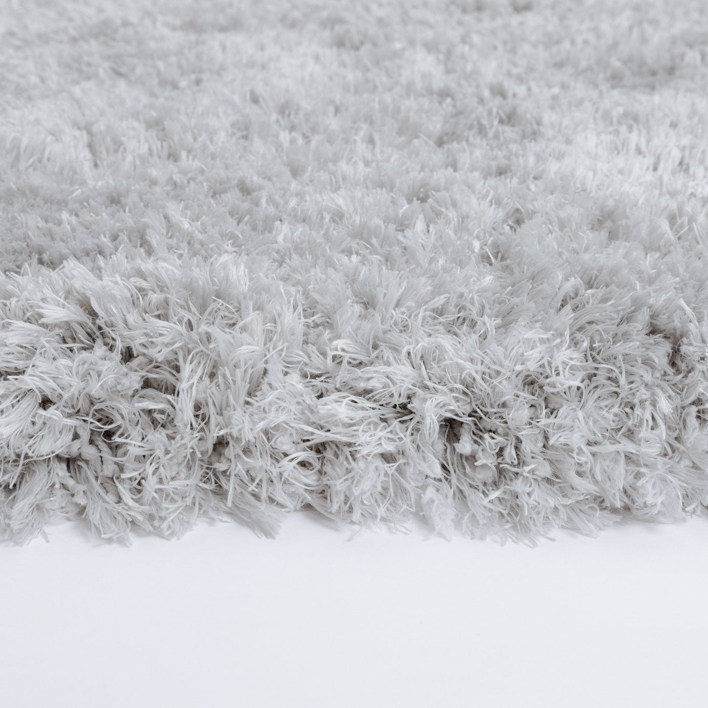 Airmaster Plain Silver Shaggy Rug - 230x160cm