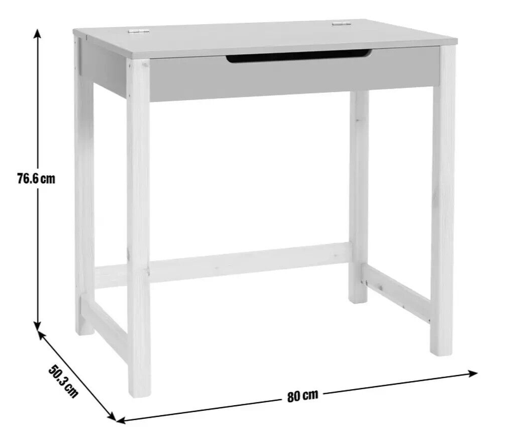 Habitat Kids Billie Desk With Storage - Grey
