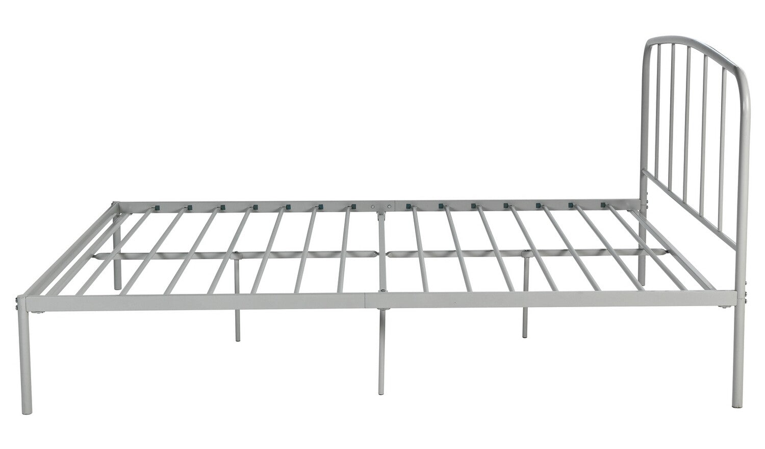 Freja Double Metal Bed Frame - Silver | Bedroom Furniture for Teen or Guest Room