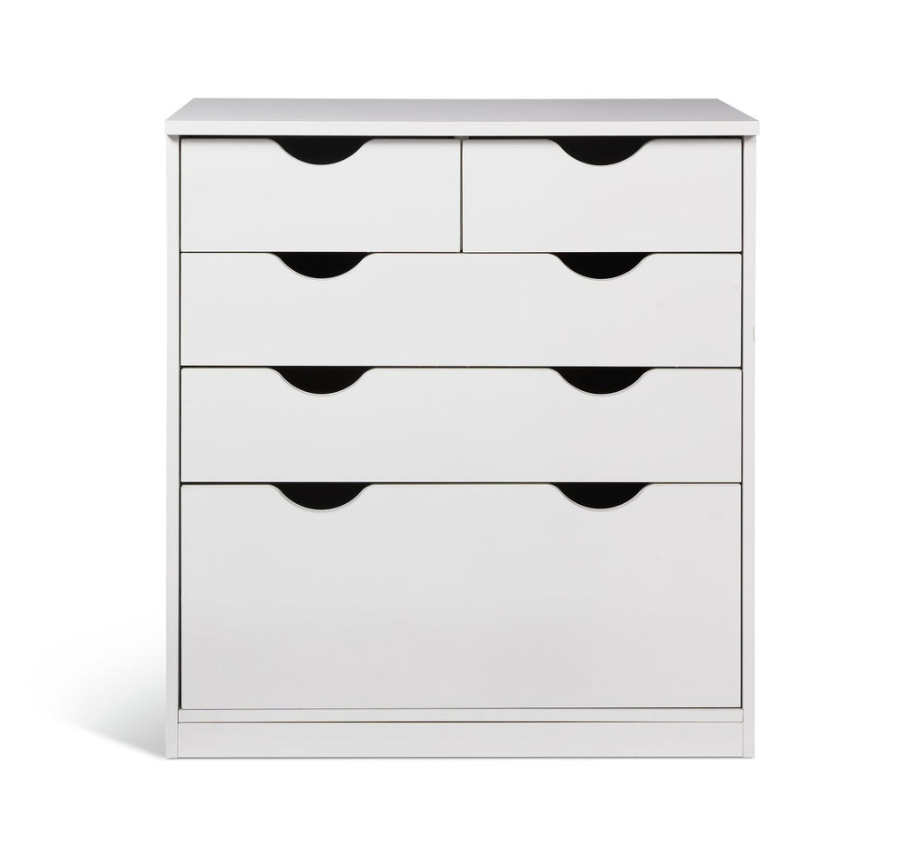 Kids Pagnell 5 Drawer Chest - White | White Chest of Drawers