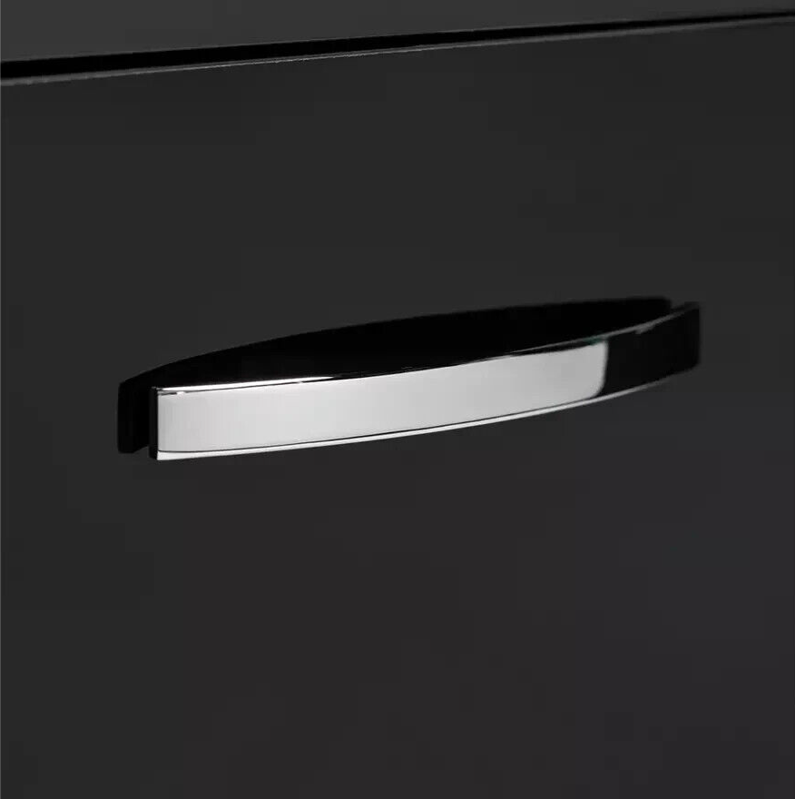 Home Hayward 2 Door TV Unit - Black Gloss | Entertainment Furniture Storage Unit