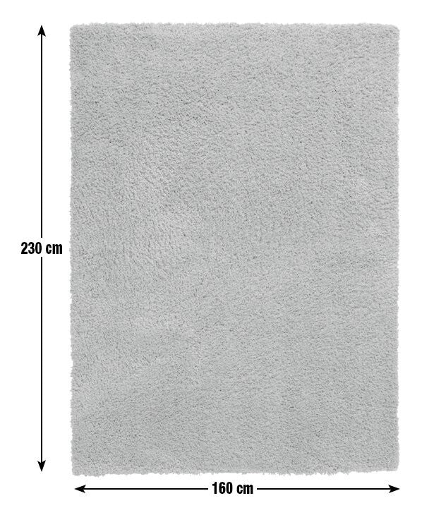 Habitat Recycled Plain Cosy Shaggy Rug - 160x230cm - Mustard