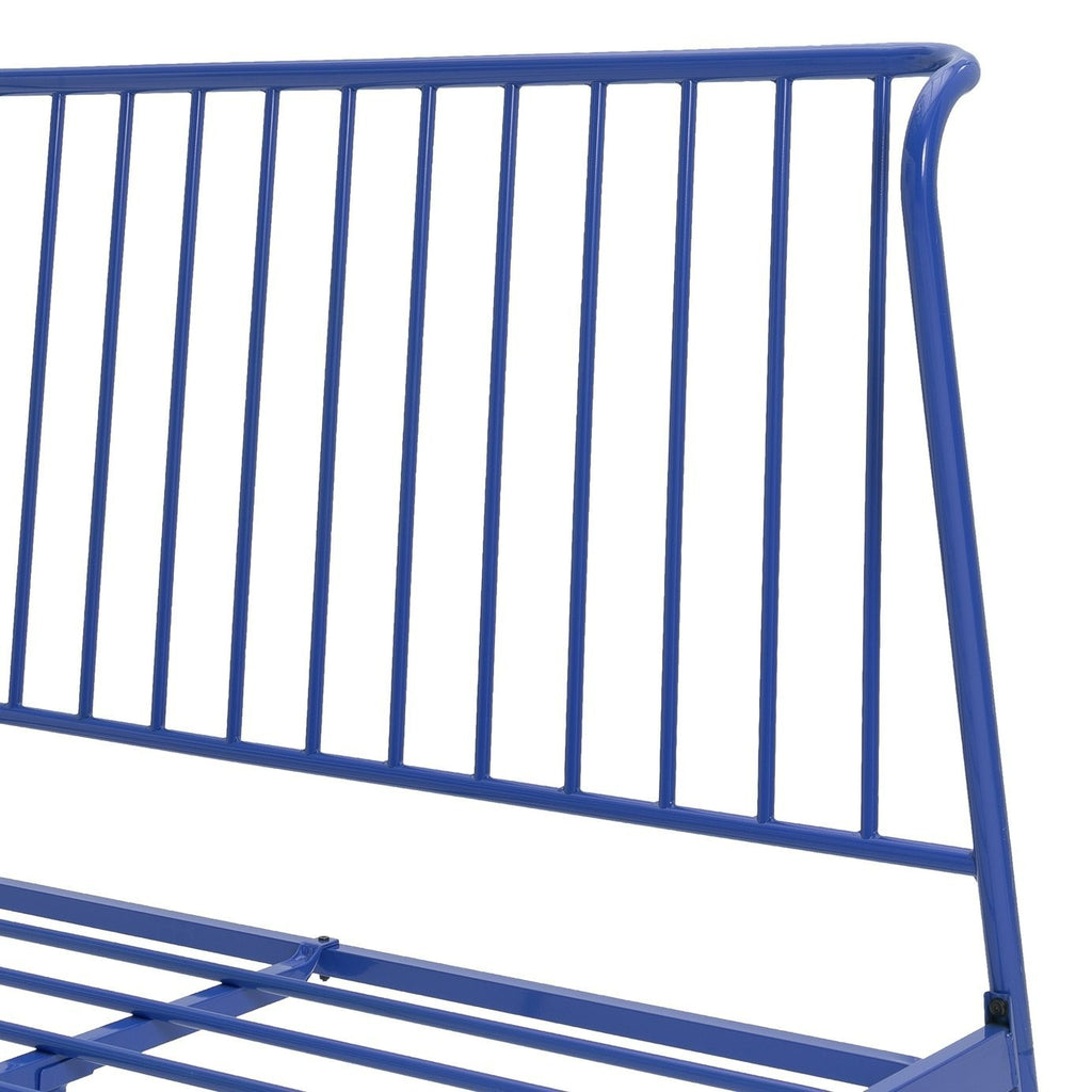 Kanso Double Metal Bed Frame - Blue | modern metal bed frame