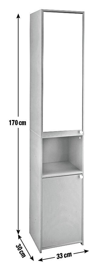 Home Prime Mirrored Tallboy - Black