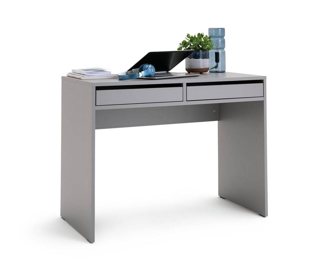 Home Pepper 2 Drawer Desk - Grey | Grey writing desk