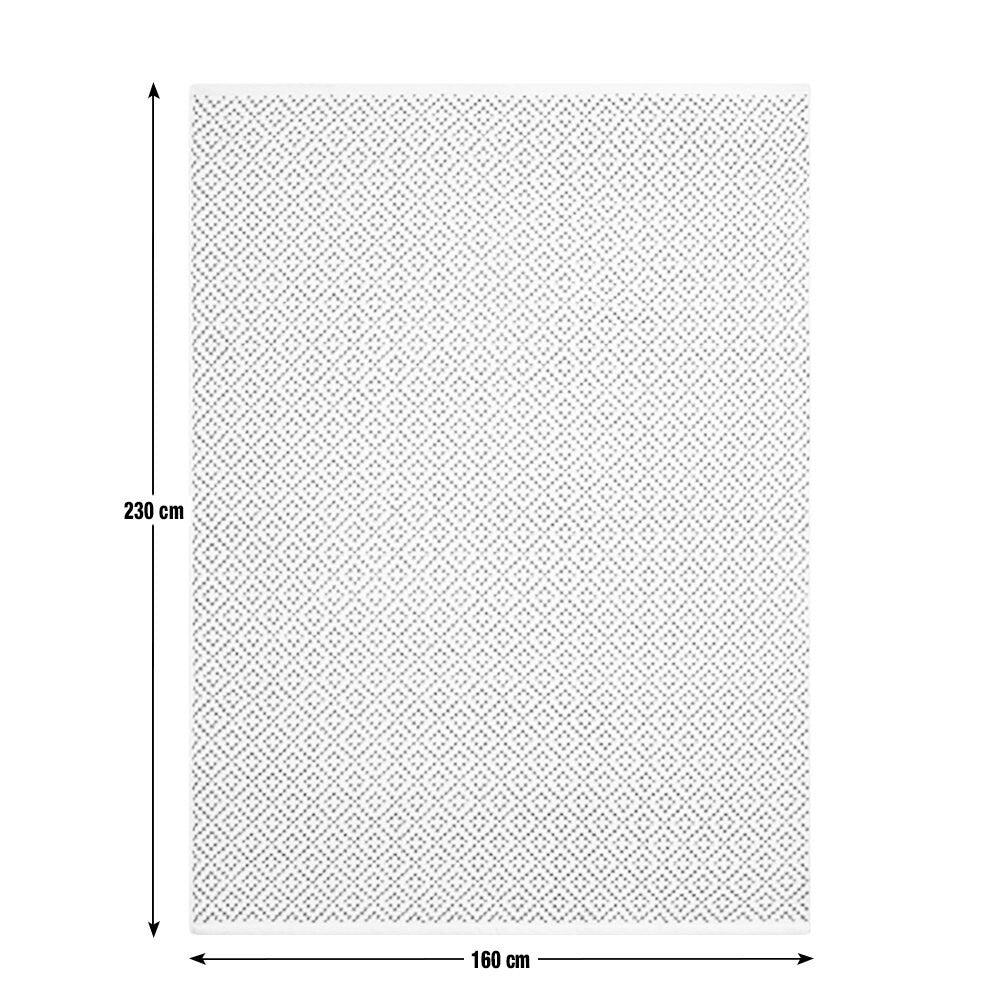 Habitat Modern Country Diamond Blue Flatweave Rug -230x160cm