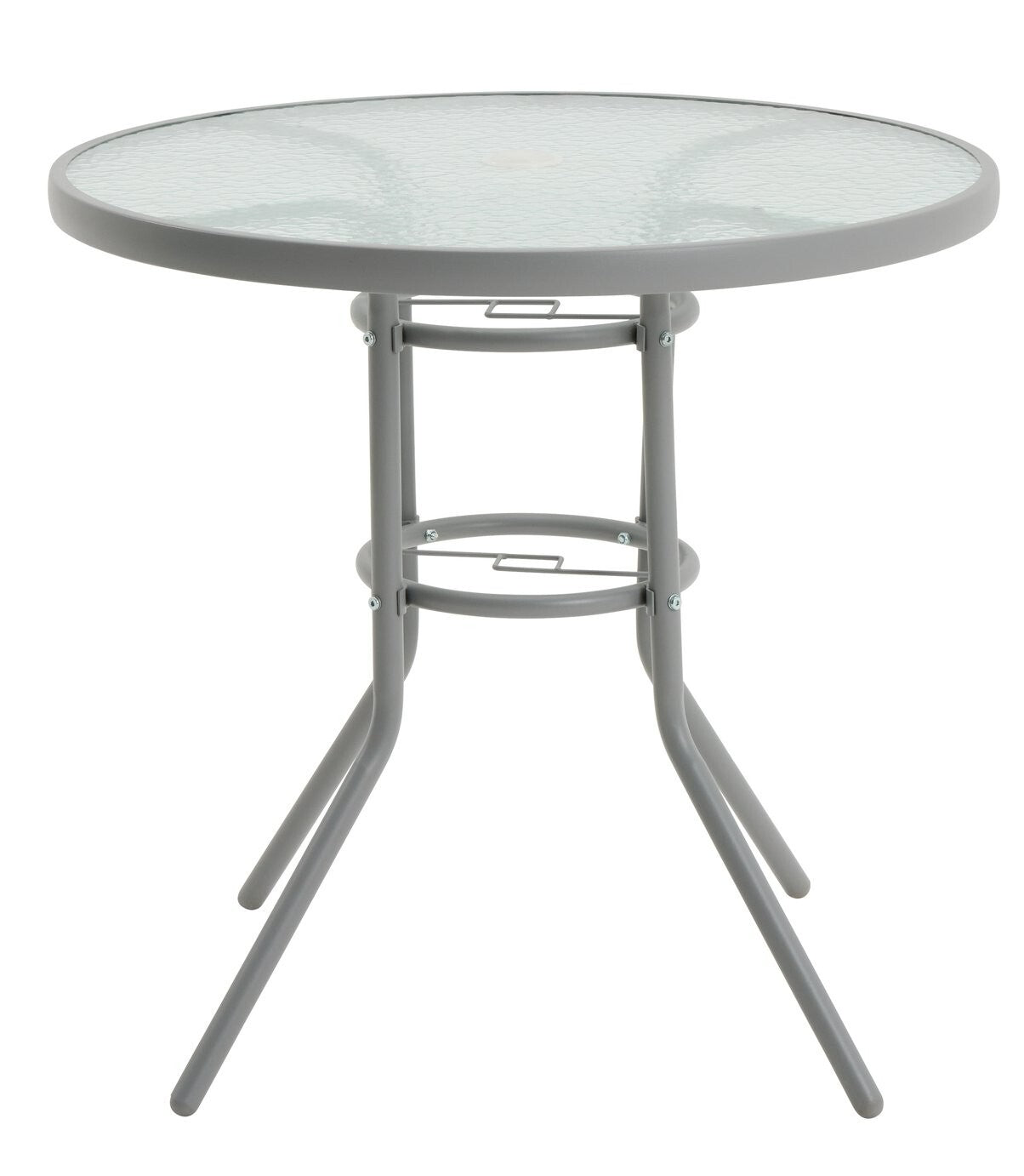 Home 4 Seater Metal Patio Set - Light Grey