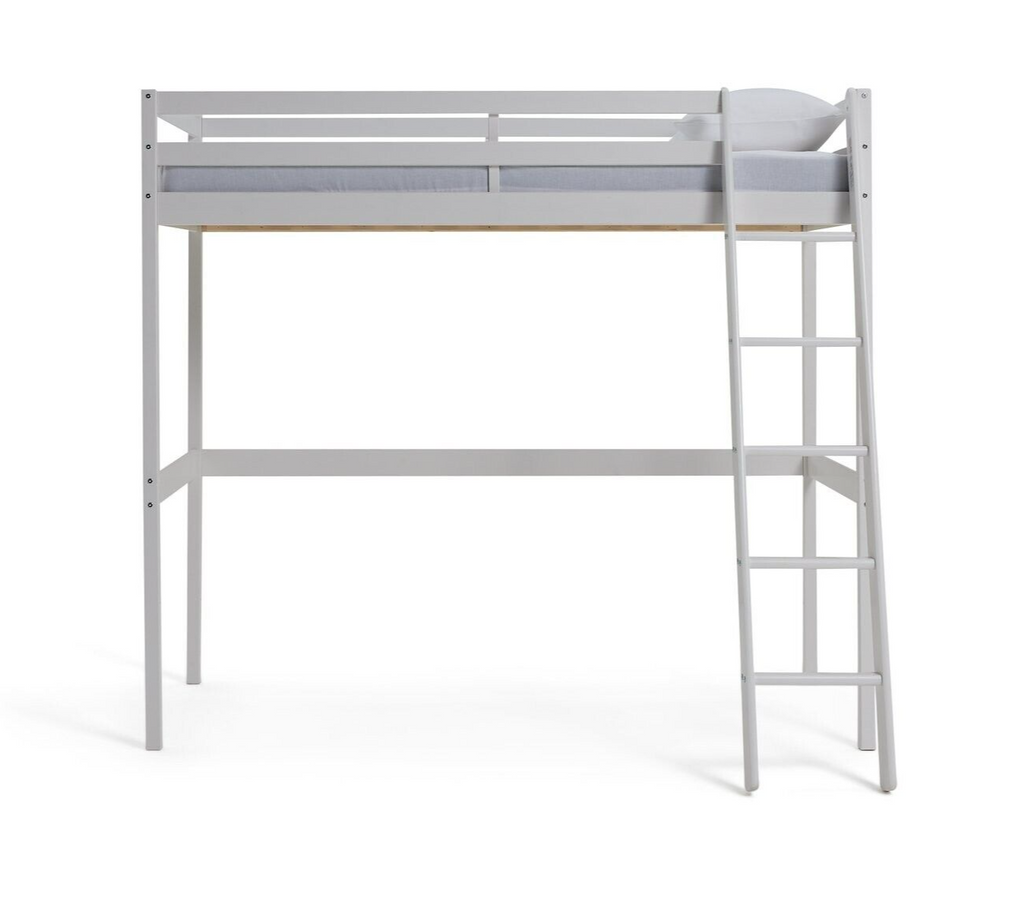 Kaycie High Sleeper Bed Single Bed Frame - White