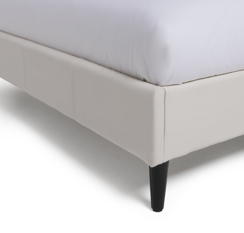 Skylar Single Bed Frame - White | Metal Bed Frame for Kids Bedroom & Guest Room