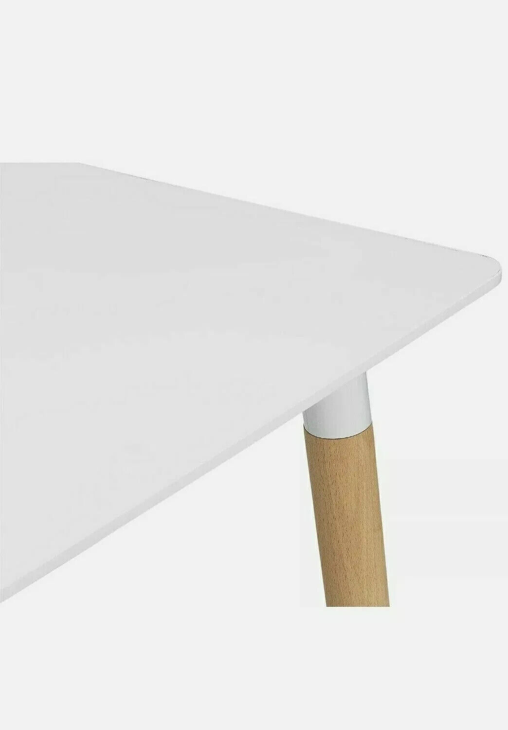 Habitat Charlie Solid Beech 4 Seater Dining Table - White