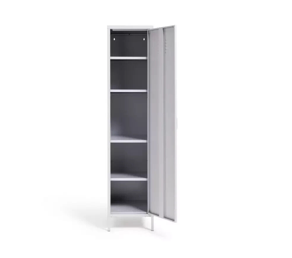 Habitat Tall 1 Door 4 Shelf Locker - Grey ( B Grade 33086 )