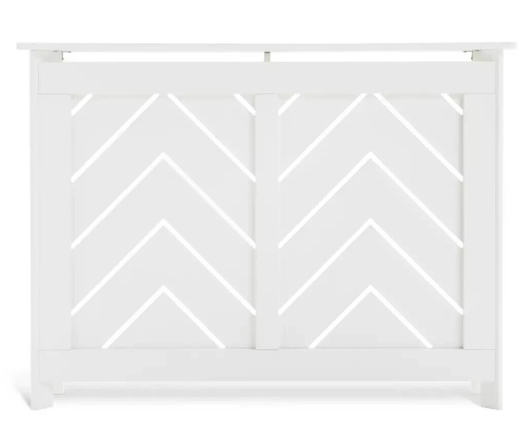 Chevron Small Radiator Cover - White ( B Grade )