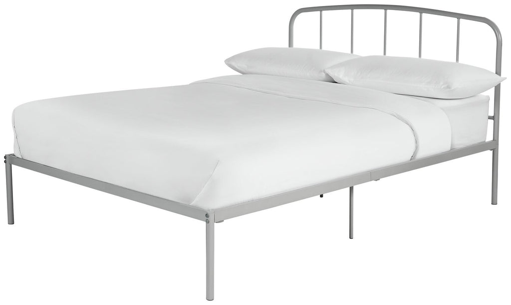 Freja Small Double Metal Bed Frame - Silver