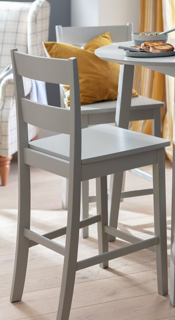 Chicago Pair of  Bar  Stools - Grey