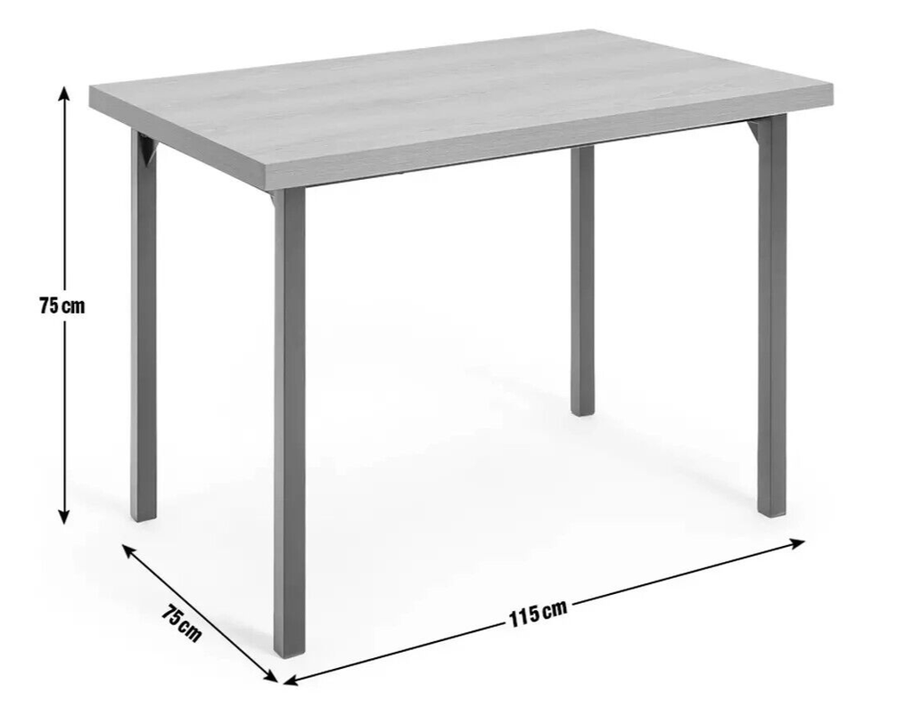 Habitat Zayn Wood Effect 4 Seater Dining Table - Natural | Modern Furniture
