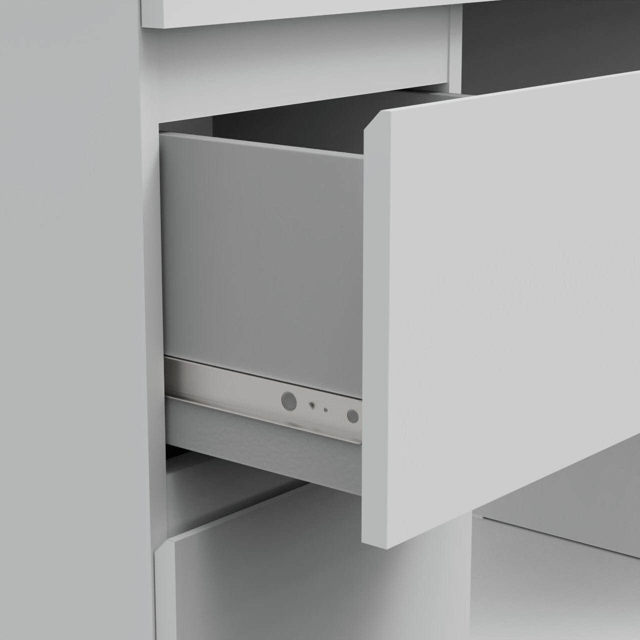 Habitat Jenson 5 Drawer Dressing Table - Matt White