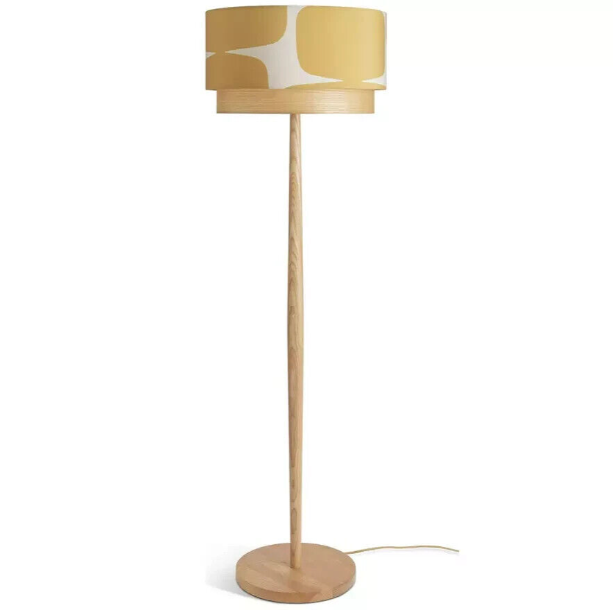 Habitat Scion Lohko Floor Lamp | Modern Standing Light Retro Patterned Shade