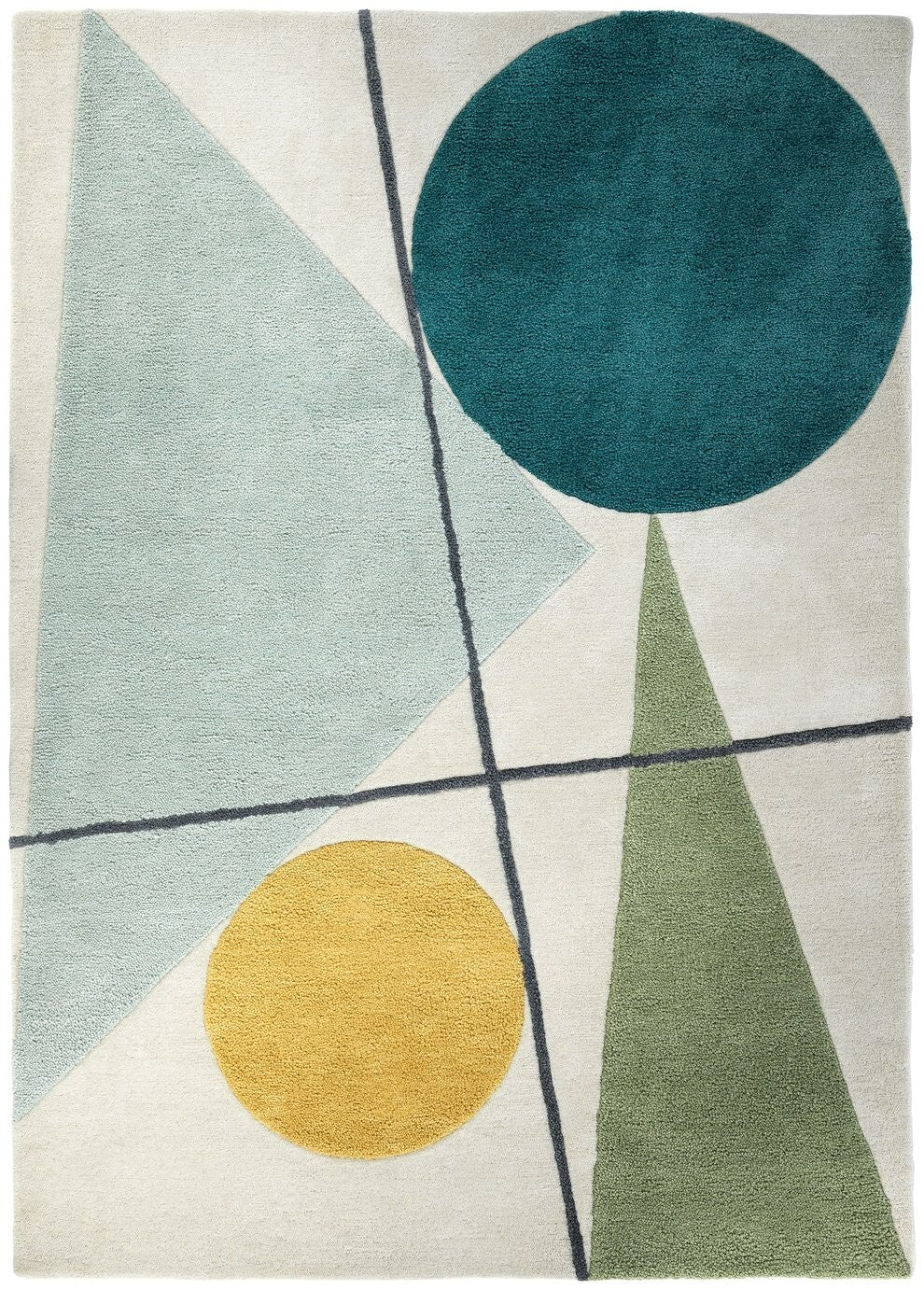 Habitat Forma Geometric Wool Flatweave Rug - 240x170cm