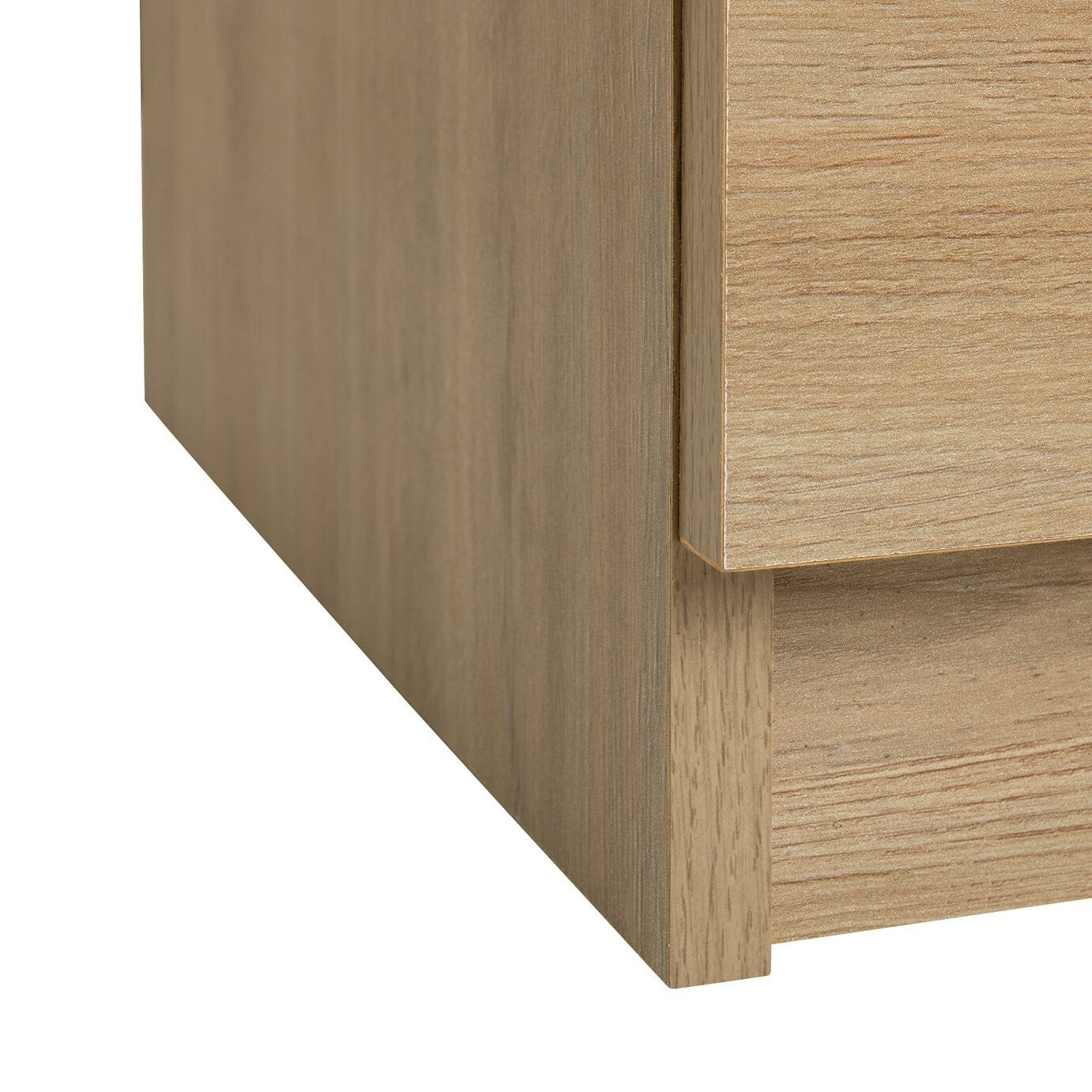 Home Brisbane 4 Drawer Chest Oak | Dresser for Bedroom Living Room ( B Grade )