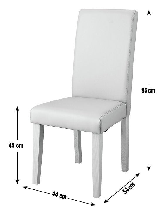 Home Pair of Midback Dining Chairs - Grey
