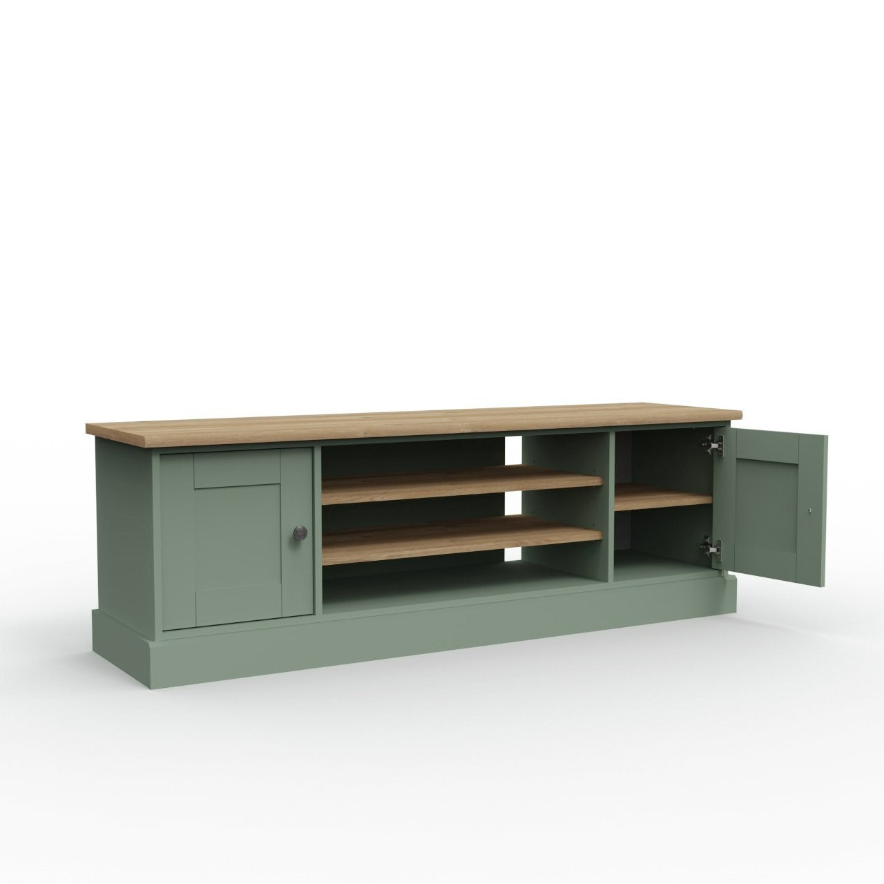 Home Winchester 2 Door TV Unit - Reed Green | modern TV unit