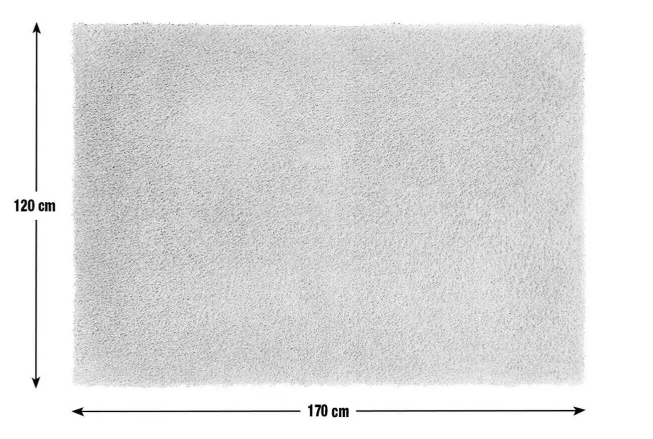 Habitat Recycled Plain Cosy Shaggy Rug - 160x230cm - Black