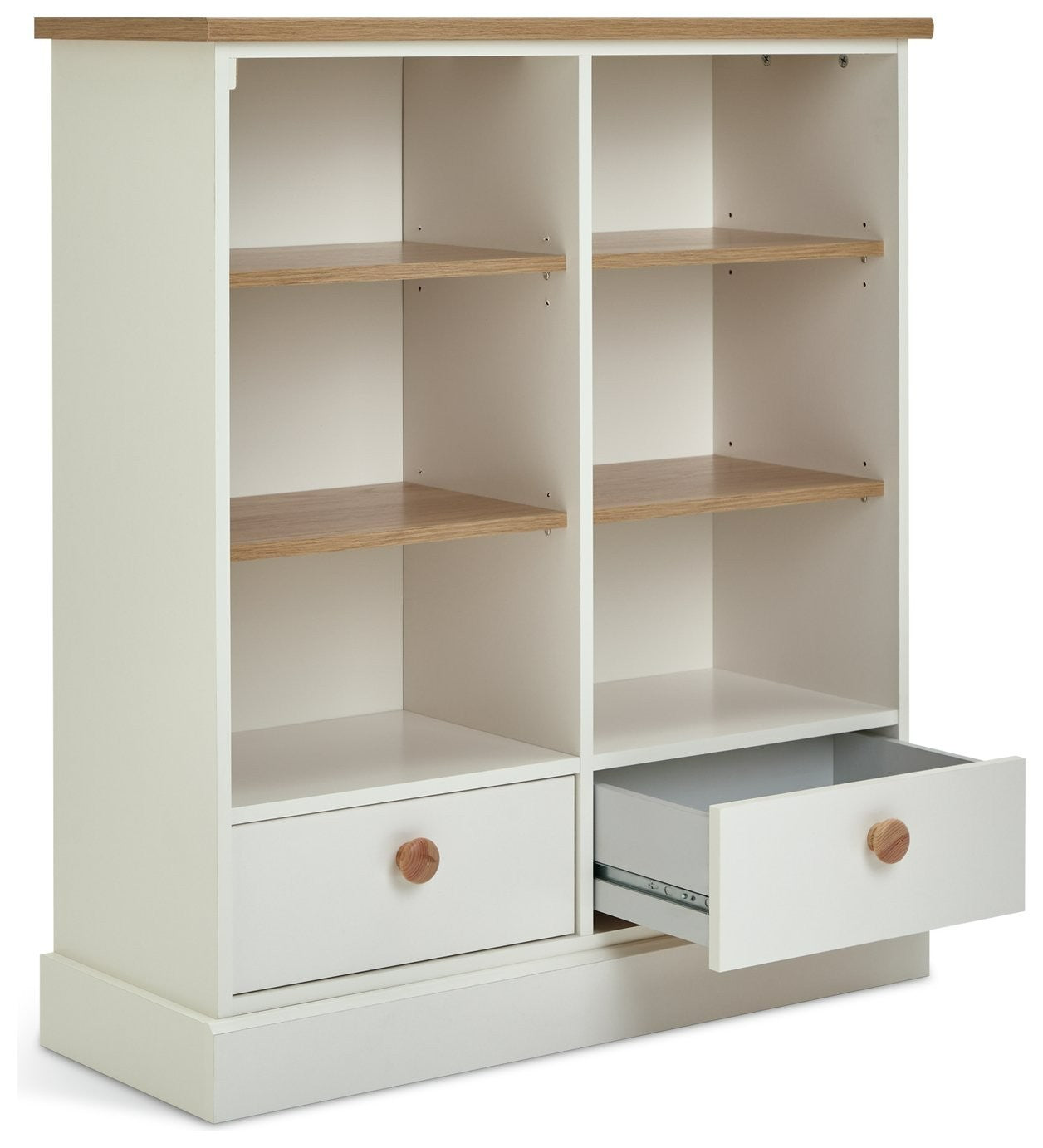 Home Winchester 2 Drawer Shelving Unit - Cream | Multi-purpose shelving unit