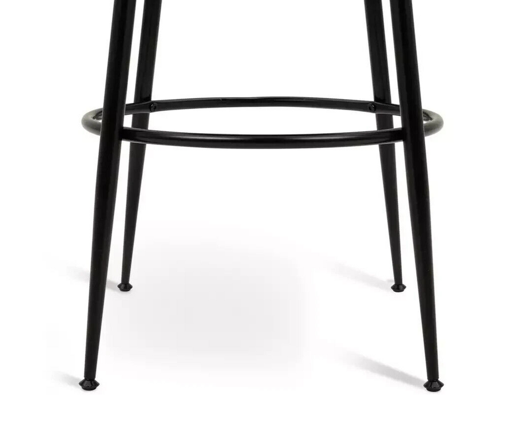 Habitat Hermione Fabric Bar Stool - Grey