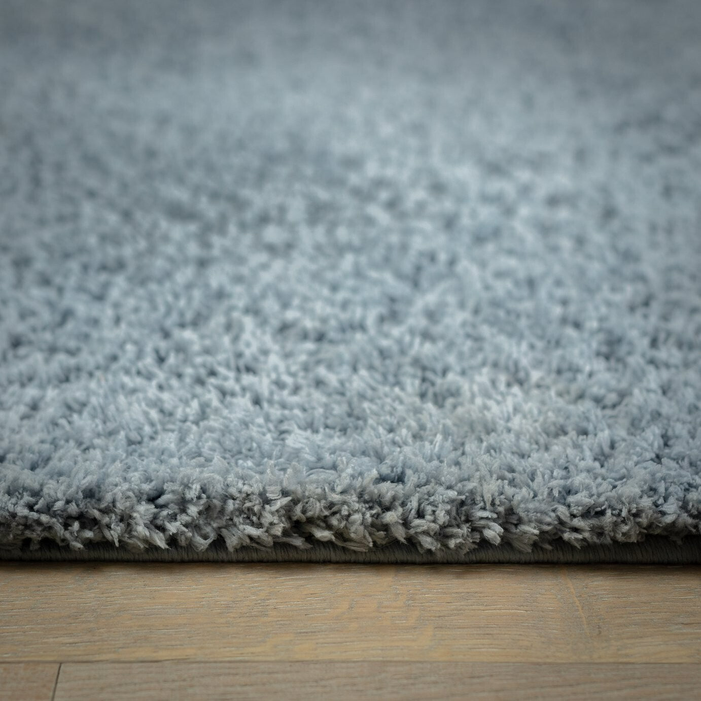 Habitat Recycled Cosy Plain Shaggy Rug - 80x150cm - Blue