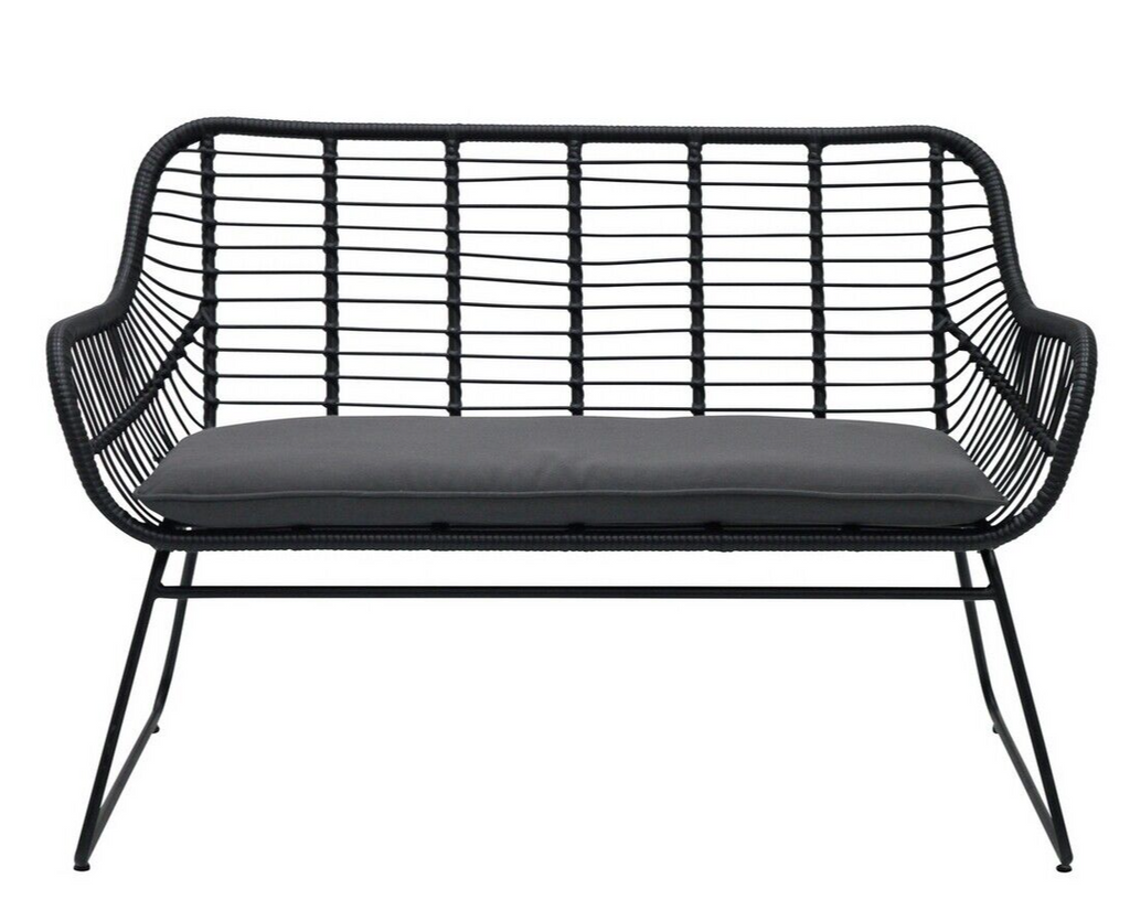 Habitat Ross Rattan Effect Garden Bench