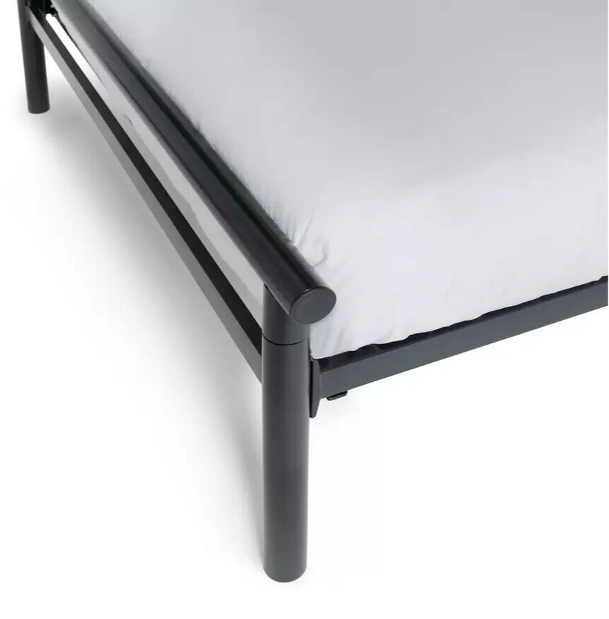 Home Avalon Small Double Metal Bed Frame Black | Sturdy Modern Bedroom Furniture
