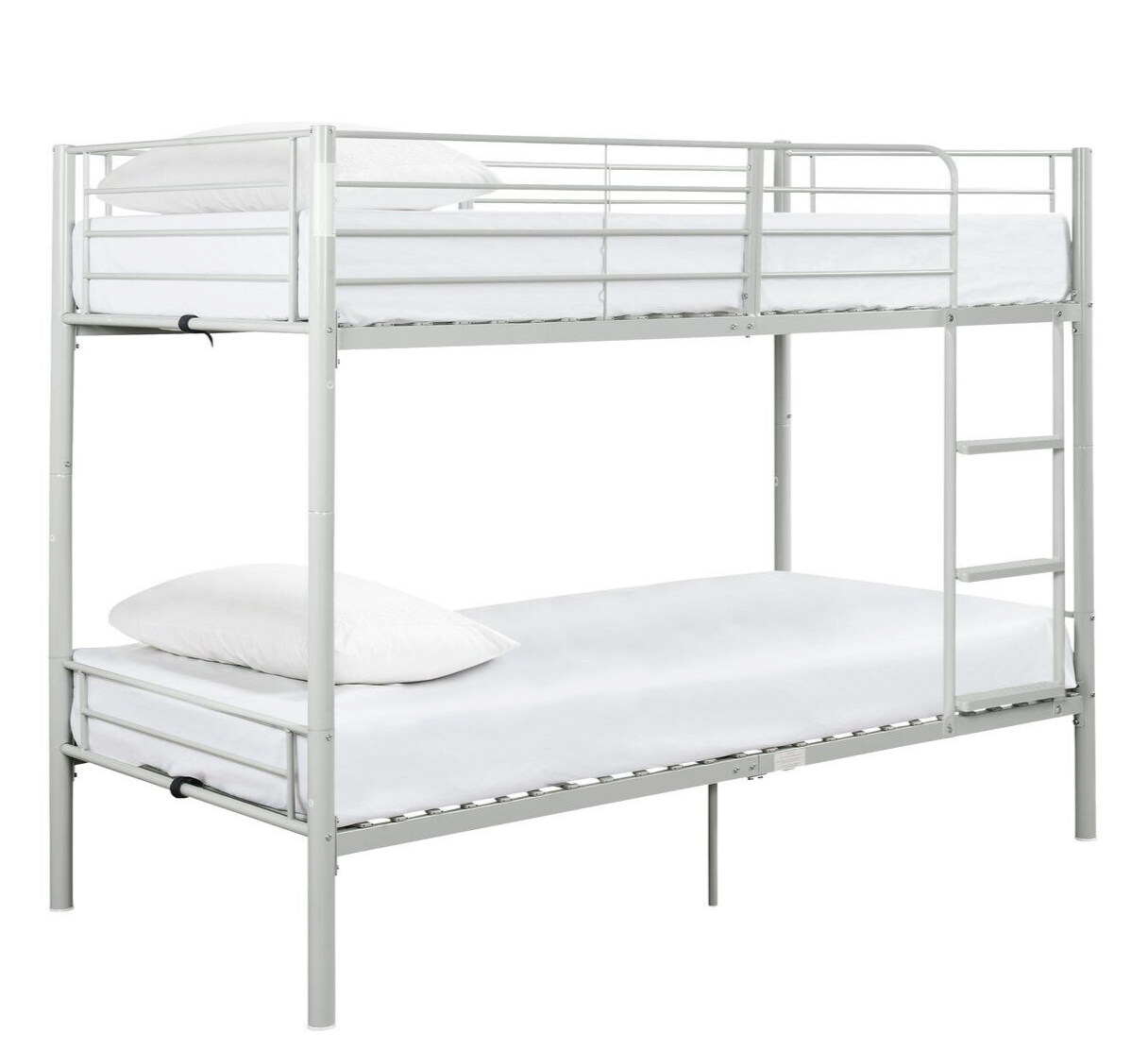 Mason Single Bunk Bed For Kids / Adults / Teenager - Silver (No Mattress)