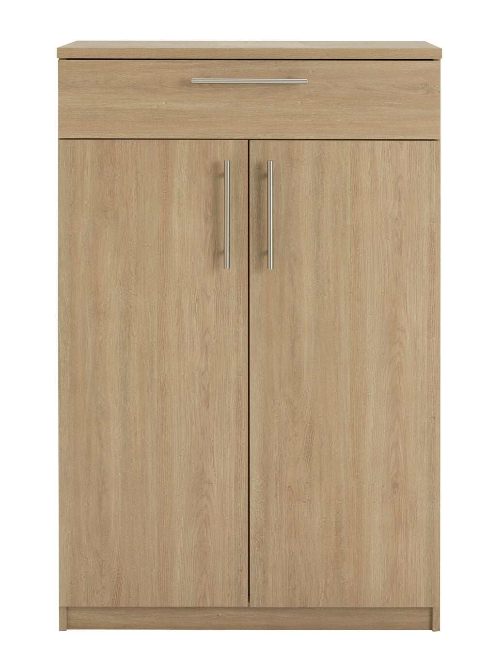 Brisbane 2 Door Shoe Storage Cabinet - Oak