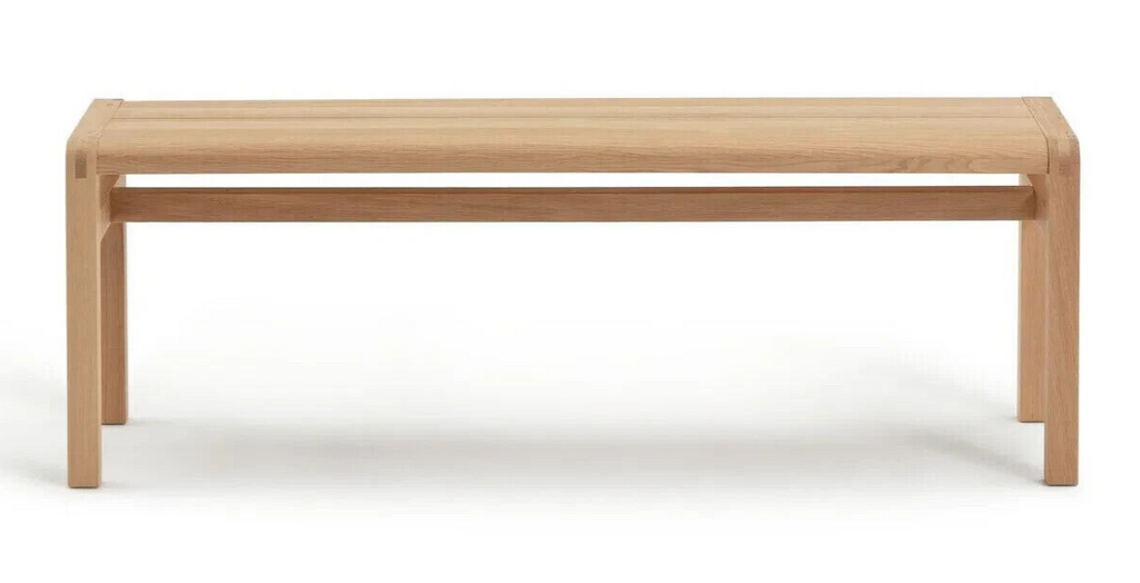 Habitat Radius 4 Seater Solid Oak Dining Bench - 180cm