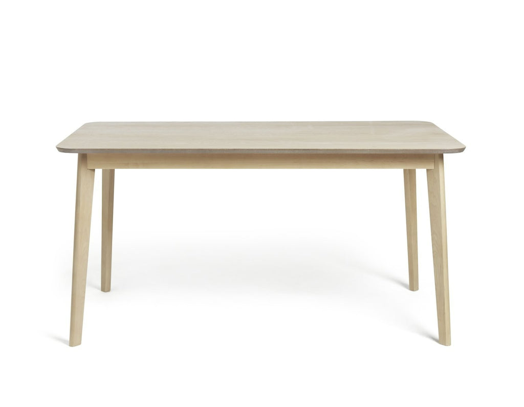 Skandi Oak Veneer 6 Seater Dining Table | minimalist dining table