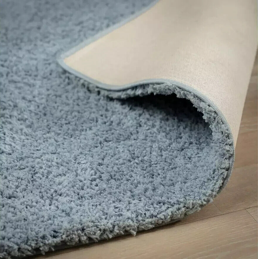 Habitat Recycled Cosy Plain Shaggy Rug - 160x230cm - Blue