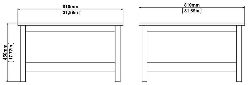 Tvilum Madrid Coffee Table - White ( B Grade 56267 )