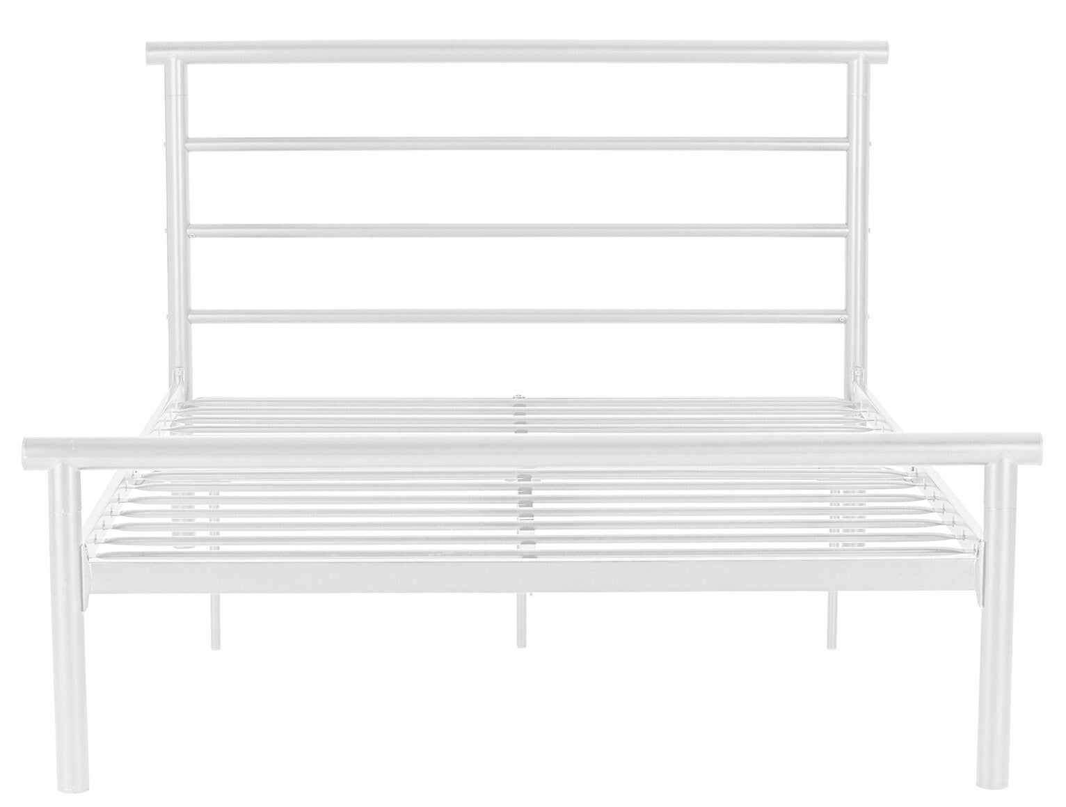 Avalon Small Double Metal Bed Frame - White